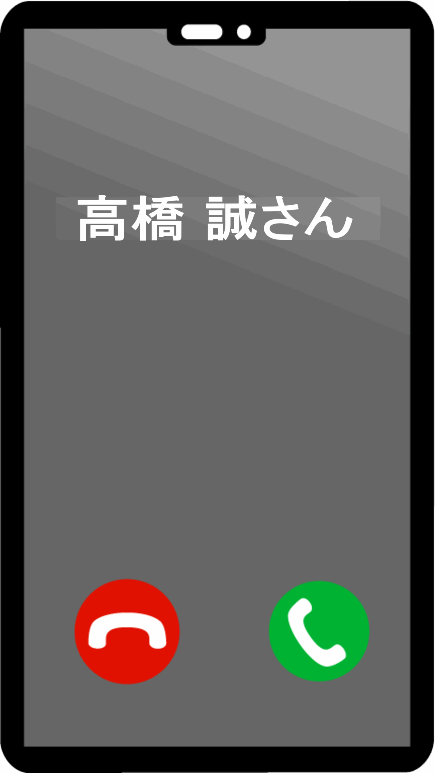 高橋さんへ電話